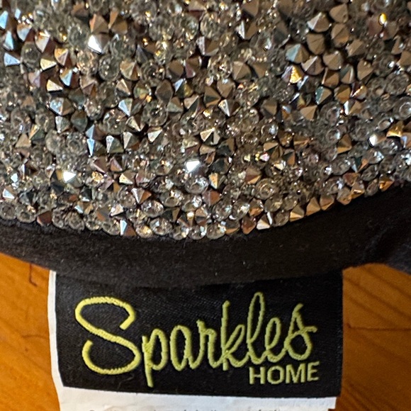 Silver Glitter Bat Pillow - Picture 2 of 9